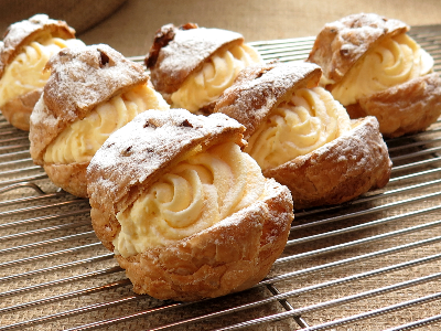 Baking Classes with Chef P  - Pumpkin Cream Puffs with Salted Caramel
