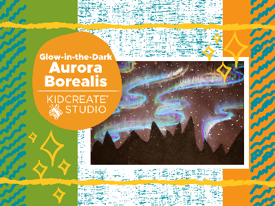 WELCOME WEEK- 50% OFF! Glow-in-the-Dark Aurora Borealis Homeschool Workshop (4-10 Years)